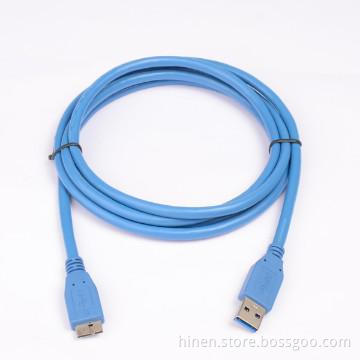 Blue  USB 3.0 A Male to Micro B Male Cable USB 3.0 Cable